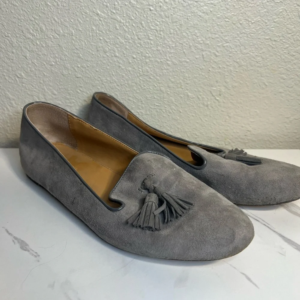 J. Crew Suede Cora Tassel Loafers size 8.5